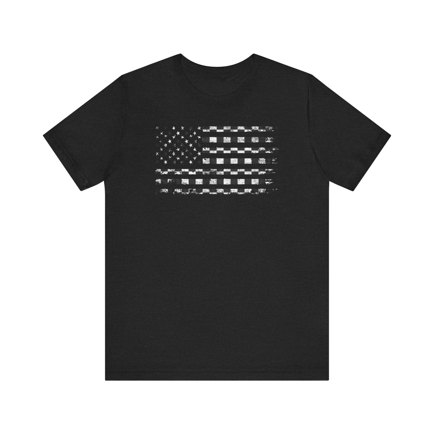 Patriotic Racing American Flag T-Shirt – Perfect for all Motorsports! Car Racing, NASCAR, Motocross, and More