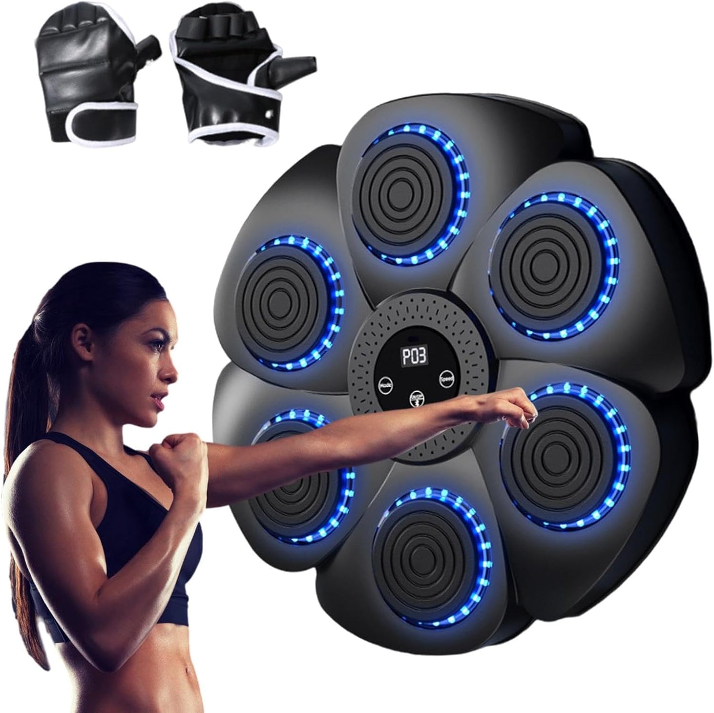 Smart Wall-Mounted Electronic Boxing Machine with Gloves