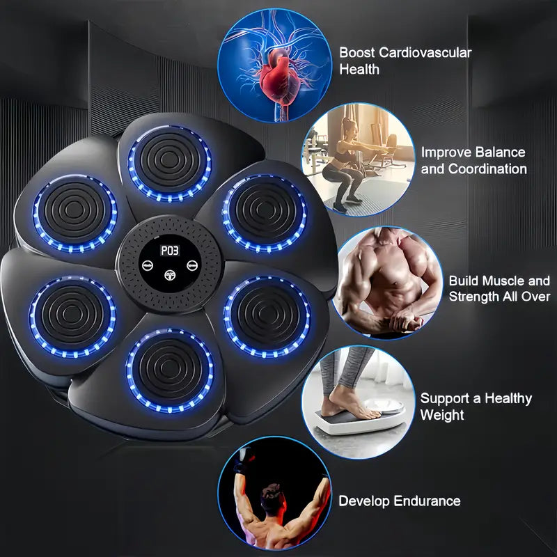 Smart Wall-Mounted Electronic Boxing Machine with Gloves